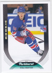 20/21 PARKHURST..VITALI KRAVTSOV..ROOKIE..CARD # 295..RANGERS.FREE COMBINED SHIP
