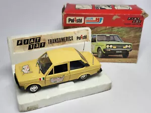 Coche Modelo Diecast Vintage 1/25 POLISTIL FIAT 131 TRANS AMERICA con Caja Original - Imagen 1 de 19
