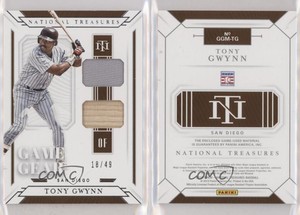 2019 Panini National Treasures Game Gear Material Duals /49 Tony Gwynn HOF