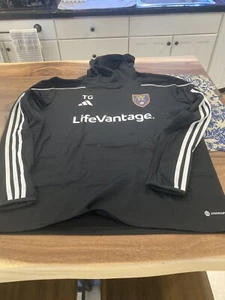 MENS Real Salt Lake adidas Aeroready TRAINING Shirt Black TG TEAM USED L LARGE - Picture 1 of 9