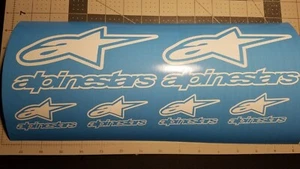  Helmet decal set (6) Alpinestars Motorcycle helmet decals, Sticker  - Picture 1 of 8