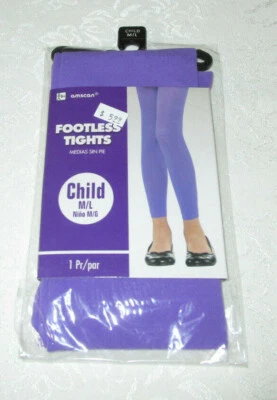 Medias sin pies moradas para niños de M/L a 85 libras UN PAR  Foto 1 de 2
