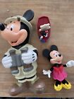 Lot of 3 Disney Minnie Mouse Mickey Mouse Figure Toy Figurine