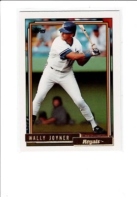 1992 ToppsGold Traded Wally Joyner - Kansas City Royals - Image 1 of 2