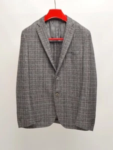 CORNELIANI Charcoal POW Check Wool 2Btn EU 52R UK,US 42R 7R Blazer Jacket - Picture 1 of 15