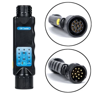 Stecker Tester Anhänger Prüfgerät 13 Polig Steckdose Beleuchtungstester 12V PKW - Bild 1 von 8