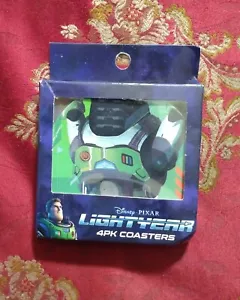 Disney Pixar Buzz Lightyear Coasters - 4pk Coaster Set (NEW) - Picture 1 of 2