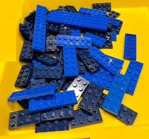 Lego Placas Nuevas Azul Oscuro Azul Claro Lote Mixto Granel 80+ piezas - Imagen 1 de 1