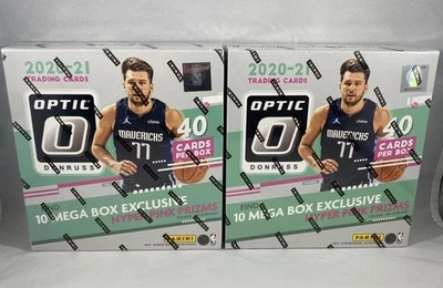 2x 2020-21 Donruss OPTIC NBA MEGA Box Hyper Pink Prizm 🔥Anthony Edwards RC YR - Image 1 of 4