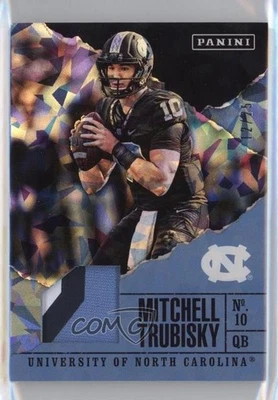 2017 Father's Day Collegiate Relics Cracked Ice /25 Mitchell Trubisky Rookie RC - Image 1 of 2