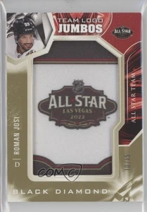 Parche Jumbo 2022 Black Diamond Manufactured Gold Team Logo/15 Roman Josi #TL-RJ - Imagen 1 de 3