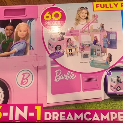 Vehículo DreamCamper Barbie 3 en 1 - Juego RV nuevo Foto 1 de 4