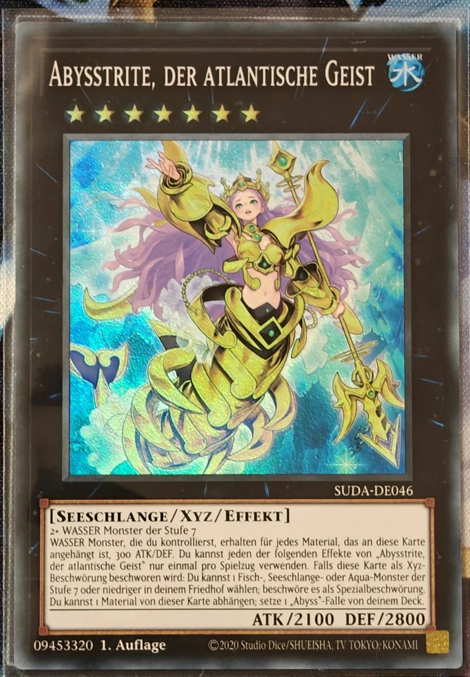 Yu-Gi-Oh Abysstrite, der atlantische Geist - SUDA-DE046 - Super Rare - NM  - Bild 1 von 1