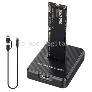 SSD Enclosure Hard Disk External Single Box SATA NGFF/NVME M.2 Docking Station - Picture 1 of 9