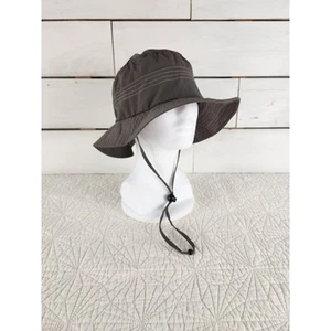 REI Youth Gray Size S/M Drawstring Boonie Bucket Hat Fishing Hiking Outdoors - Picture 1 of 7