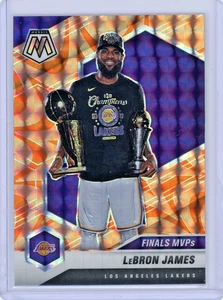 2020-21 Panini Mosaic #297 Lebron James Mosaic Reactive Orange - Picture 1 of 2