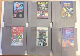 Lotto giochi NES - Bubble Bobble, Gradius, Ninja Gaiden II, Bionic Commando + altro