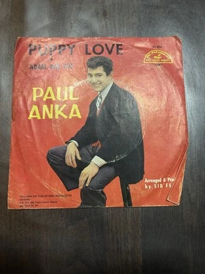 Paul Anka Puppy Love 45 RPM Record - Image 1 of 4