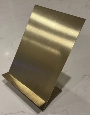 Expositor de tableta de arte con soporte para libros de latón MCM de colección 8"x5,5" raro Foto 1 de 4