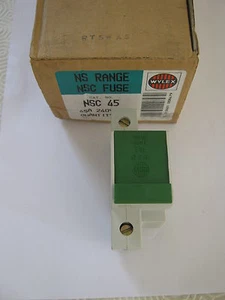 NEW WYLEX NSC45 45 AMP DIN RAIL MOUNTABLE FUSE CARRIER WITH FUSE. - Picture 1 of 1