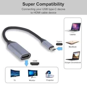 USB-C Typ-C zu auf HDMI 4K HD TV AV Adapter Kabel für Macbook Samsung Huawei TOP - Bild 1 von 12