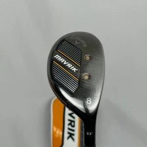 Callaway Mavrik Max 8 Hybrid 33* RH w/ Graphite 65 Stiff Shaft & Headcover - Picture 1 of 11