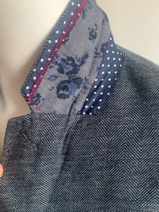 TED BAKER TRAJE ABRIGO A MEDIDA CHAQUETA GRANDE **IMPRESCINDIBLE VER - Imagen 1 de 5