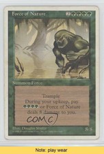 1995 Magic: The Gathering - Core Set: 4th Edition Force of Nature #FONA READ s1t
