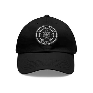Police United States US Marshal Military Special Force Dad Hat - Leather Patch - Picture 1 of 4