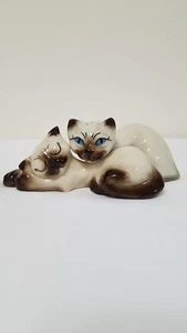 Vintage Keramik Kunst Studio Thai-Thai & Thai Siam Katzen Salz & Pfeffer Shaker - Bild 1 von 13