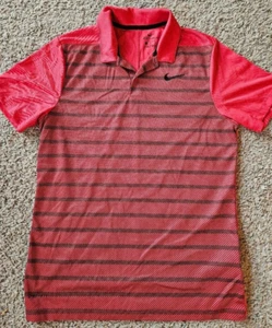 Camisa polo de golf NIKE Dri-Fit roja clara para hombre talla S - Usado en excelente estado - Imagen 1 de 2