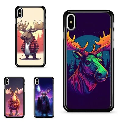 moose cartoons animation For Samsung Galaxy Apple iPhone Motorola Hard TPU Cover - Image 1 of 4