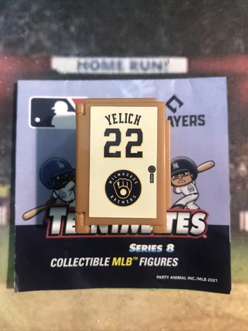 2021 MLB TeenyMates Series 8 Lockers Christian Yelich +Bench/Gatorade/2018 Topps Cover