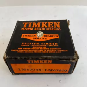 TIMKEN - IMPERIAL TAPERED ROLLER BEARING - NOS - LM670048 - LM67010 - Picture 1 of 2