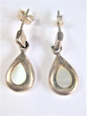 Orecchini Argento 925 Con Madreperla, 4,38 G - Immagine 1 di 2