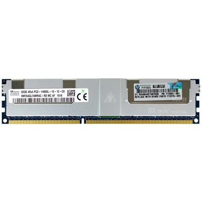 HP 712384-081 HMT84GL7AMR4C-RD 32GB 4RX4 PC3-14900L ECC MEMORY * Free Shipping* - Image 1 of 3