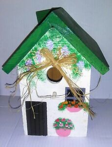 Decorative Country Style Hand Painted Bird House