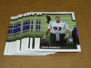 2017 Panini Donruss CHRIS WORMLEY RC/ROOKIE LOT OF 30 CARDS RAVENS #393