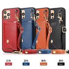 Classic Plain Credit Card Holder Leather  Crossbody Case Cell Phones