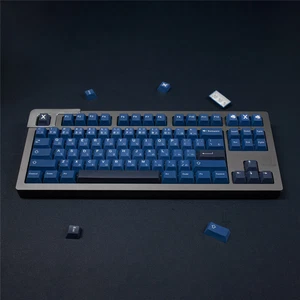 Striker Theme Blue Keycap 129 Keys Cherry Profile PBT For MX - Picture 1 of 12