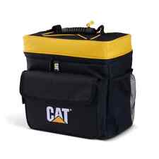 Caterpillar CAT Equipment Black & Yellow 10 Can Bungee Lunch Cooler Bag w/Strap