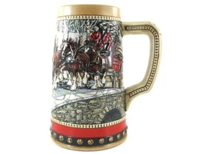 Budweiser Beer Stein Collector Series COUNTRY BRIDGE 1988 Sp Ed Ceramic Vintage - Picture 1 of 12
