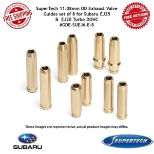Juego de 8 guías de válvulas de escape SuperTech 11,08 mm OD para EJ25 y EJ20 Turbo DOHC - Imagen 1 de 6