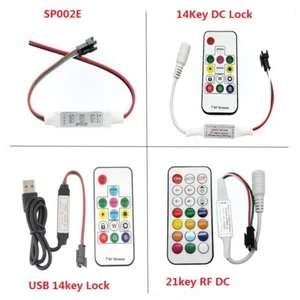 USB DC 3Keys RF 14/21Keys Led Tape Remote Controller for WS2811 WS2812B SK6812 - Picture 1 of 10