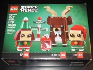 LEGO BRICKHEADZ: Reindeer Elf & Elfie 40353 Santa Christmas Holiday - Picture 1 of 1