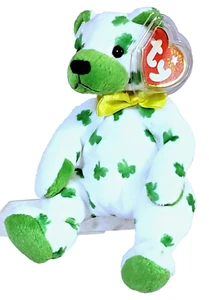 TY BEANIE BABIES 2001 - Klee der St. Patrick's Day Bär - 7,5"" - Bild 1 von 10