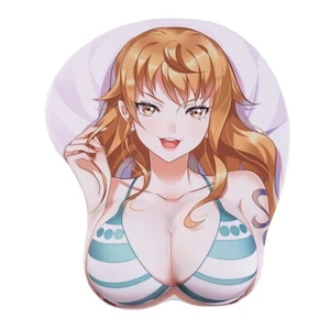 Alfombrilla de ratón 3D para juegos de anime Boobs Anime con reposamuñecas suave - Imagen 1 de 6