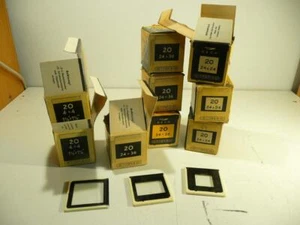 VINTAGE JOB LOT TITANIA GLASS SLIDES- (54-20X24, 74-24X36, 30-4X4) - Picture 1 of 6