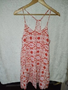 Ladies Size 6 To 8 Red Holiday Dress By Roxy Good Quality And Condition Lovely - Picture 1 of 3