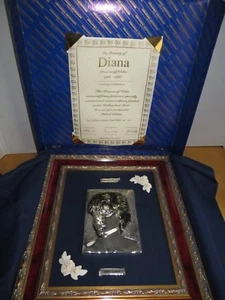 Princess Diana Queen of Hearts By Creazioni Artistiche Memorial Plaque Italy - Picture 1 of 7